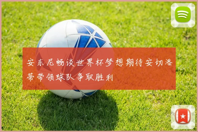 安东尼畅谈世界杯梦想期待安切洛蒂带领球队争取胜利